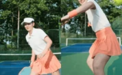 Ánh Viên "lên đồ" chơi pickleball, nhan sắc đẹp ngỡ ngàng, động tác vụng về nhưng cực nhanh đã "quẩy" banh nóc!