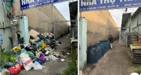 Rác thải sinh hoạt chất đống, bốc mùi hôi thối nhiều ngày ở Bình Dương: Do bàn giao công việc!