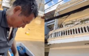 Người cha ở Phú Thọ liều mình bơi giữa lũ 4 tiếng để tìm con gái ở Thái Nguyên khiến hàng triệu người rưng rưng