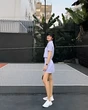 Dâu hào môn Tăng Thanh Hà khoe chân dài nuột nà, khí chất sang chảnh trên sân pickleball, U40 vẫn là "tường thành nhan sắc"