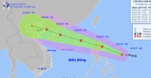 Áp thấp nhiệt đới gần Biển Đông đã mạnh lên thành bão Matmo: Giật cấp 10, di chuyển với tôc đô 15-20km/h