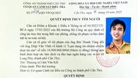 Công an truy tìm Diệp Văn Vĩnh 31 tuổi