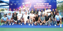 Siêu sao pickleball quốc tế giao lưu với người hâm mộ tại cụm sân Pickleball D-Joy
