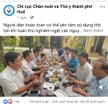 Cán bộ thú y Huế cùng ăn giò heo để vận động người dân tiêu thụ thịt an toàn