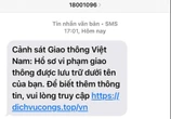 Cảnh giác chiêu lừa đảo nộp phạt giao thông qua Cổng Dịch vụ công Quốc gia giả