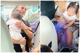 Hơn triệu người xem con gái Châu Khải Phong khóc tiễn bố đi diễn, ai cũng xuýt xoa: Con gái nhỏ như chiếc áo bông