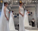Đình Tú và vợ hot girl đi thử váy cưới, visual cô dâu xinh bất bại!