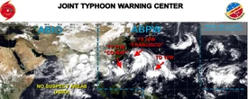 Ba cơn bão cùng hoạt động trên khu vực Tây Bắc Thái Bình Dương