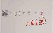 Con làm phép tính 25:5=5 bị cô giáo gạch sai gây bức xúc, phụ huynh nghe giải thích mà phải dành lời khen cho người ra đề