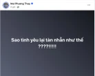 35 tuổi không chịu lấy chồng, Mai Phương Thúy gây chú ý với status: Sao tình yêu lại tàn nhẫn như thế?