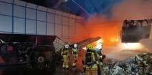 Dramatyczna noc na Śląsku. Mieszkańcy z niepokojem patrzyli na rozświetlone niebo