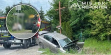 Dramat przy przydrożnym krzyżu. Ranna młoda kobieta i jej 6-letnie dziecko