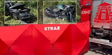 Tragedia pod Tworogiem. Nie żyje dwoje kierowców. Wśród ocalałych dwie dziewczynki