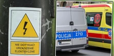 Dramat w Oławie. Porażony prądem 17-latek spadł ze słupa. Zaskakujące, co zrobił potem
