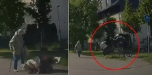 Bulwersujące sceny na chodniku we Wrocławiu. Rodzina 80-latki szuka rowerzysty
