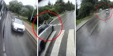 Nawet nie hamował. Młoda kobieta w poważnym stanie. Policja pokazała nagranie