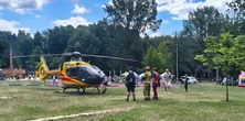 Dramat w Tychach. 5-latek użądlony w podniebienie. Lądował śmigłowiec LPR