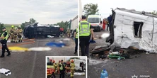 Tragiczny wypadek na autostradzie M14 w Ukrainie. Nie żyje 12 osób, sześć jest ciężko rannych