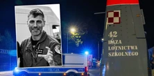 Opublikowali to zdjęcie tuż przed katastrofą F-16. Major Krakowian siedział już za sterami...
