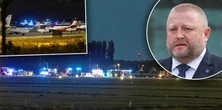 Problemy na lotnisku w Radomiu po katastrofie F-16. Rzecznik LOT: jesteśmy w kontakcie ze służbami
