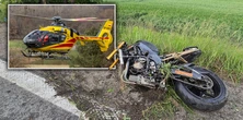 Widzieli go, jak mknął motocyklem przez miasto. Chwilę potem doszło do tragedii. Zdjęcia przerażają