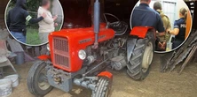 Ten stary traktor stał się "obiektem pożądania". Mężczyźni najedli się przez niego wstydu