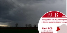 Zagrożenie burzami wzrasta. Pojawił się alert RCB