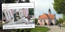 Ludzie zasłaniali oczy w Chocianowie. W takim stanie zobaczyli go na ławce przed kościołem