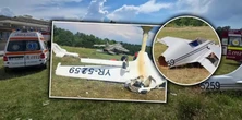 Samolot rozbił się w pobliżu aquaparku. Jedna osoba nie żyje, jedna jest ciężko ranna
