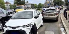 Dramat na moście Poniatowskiego. Najpierw potrącenie, potem ucieczka i kraksa z autobusem