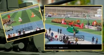 Drewniany czołg i "pancerny" traktor. Na nagraniu z lokalnej parady zwycięstwa w Rosji słychać śmiech publiczności