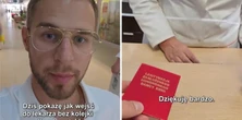 Nagrał, jak ominąć długą kolejkę w aptece, by kupić intymny produkt. Wystarczy mieć tę książkę