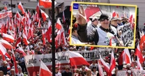 Na marszu Karola Nawrockiego pojawili się ludzie w maskach. To konkretny przekaz