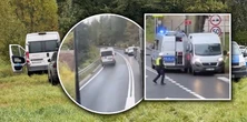 Brawurowa ucieczka kierowcy busa. W sieci nagranie. "Coś tutaj poszło nie tak"