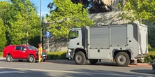 Podejrzana walizka w centrum Warszawy. Na miejsce zjechali policyjni pirotechnicy
