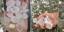 Gradobicie w okolicach Tarnowa. W ciągu kilku minut zrobiło się całkiem biało