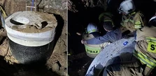 Dramat w Mierzynie. Ziemia zasypała robotnika podczas kopania studni