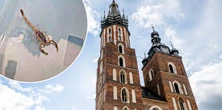 Coś pełzało po kościele Mariackim. Ludzie przecierali oczy ze zdumienia
