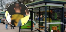 Przerażające sceny na przystanku autobusowym. Chłopiec musiał uciekać. Schronił się w sklepie
