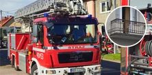 Wystarczyła chwila i dziecko znalazło się w pułapce. Do akcji musieli wkroczyć strażacy