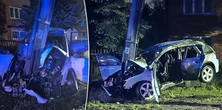Pijany 16-latek wziął auto brata. Rajd zakończył na słupie