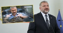 Kuriozalny materiał Telewizji Republika. Pokazali ministra Żurka z krokodylem w wannie