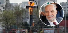 Macierewicz wietrzy spisek wokół pożaru Krzyża Papieskiego. Ostra reakcja szefa MSWiA