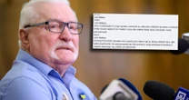 Lech Wałęsa zabrał głos po śmierci syna. "Rachunek za oddanie się walce o wolność"