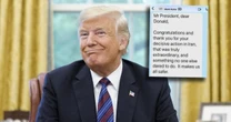 Donald Trump ujawnił SMS-a od szefa NATO. "Nie było łatwo, ale wszyscy się podpisali"