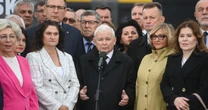 Emocje podczas przemówienia Jarosława Kaczyńskiego. "Kłamca!"
