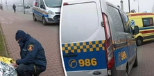 Mężczyźni prowadzili nieprzytomną kobietę. Panika na przystanku autobusowym
