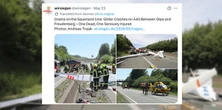 Szybowiec awaryjnie lądował na autostradzie. Jedna osoba nie żyje