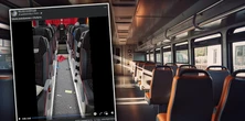 Kierowca autobusu widząc to, prawie się załamał. Chwycił telefon i zaczął nagrywać