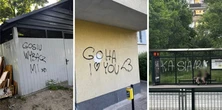 „Kasiu, Gosiu wybacz mi”. Zakochany wandal zdewastował osiedle w Gdańsku